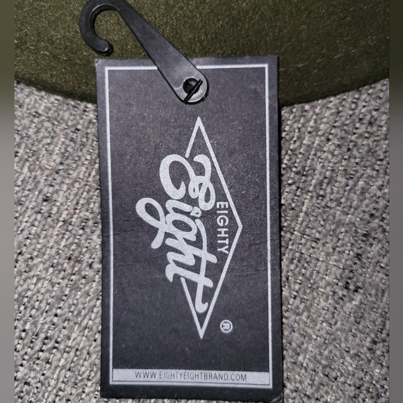 Olive Green Women's Fedora Hat - Picture 2 of 4